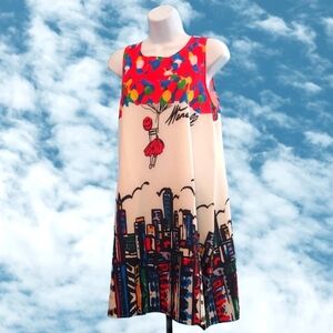 Women's Fashion Dress, Size M, Red/White/Black